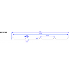 RENOLIT PERFOLUX 25/1070B 1106  Translucide DIFFU100 PERFO SPECIALE par 245 mm 2