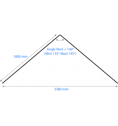 ONDEX LANTERNEAUX Nw5 150/45 2X1800 Translucide DIFFU100