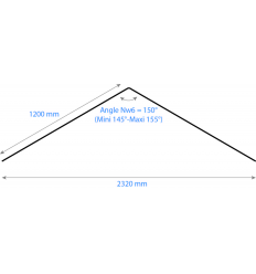ONDEX LANTERNEAUX Nw6 150/45 2X1200 Translucide DIFFU100 2