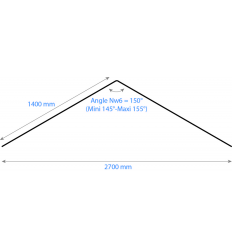 ONDEX LANTERNEAUX Nw6 150/45 2X1400 Translucide DIFFU100 2