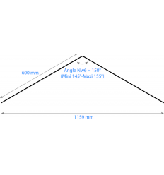 ONDEX LANTERNEAUX Nw6 150/45 2X600 Translucide DIFFU100 2