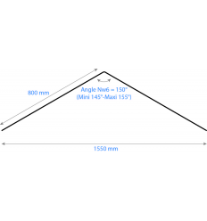 RENOLIT ONDEX LANTERNEAUX Nw6 150/45 2X800 Translucide DIFFU100 2