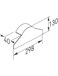 Fronton pour faitière polyvalente coloris Terre Cuite ANTIQUE 2
